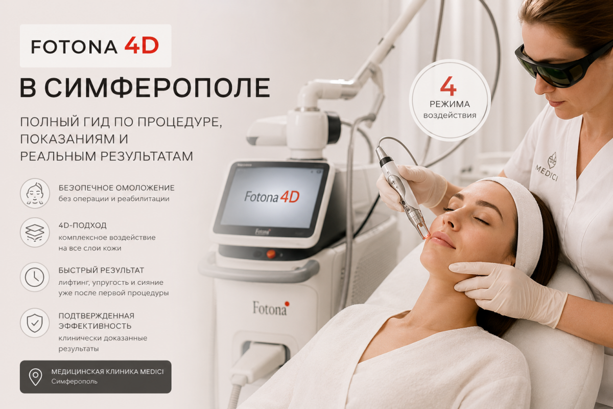 Fotona 4D в Симферополе: полный гид по процедуре, показаниям и реальным результатам